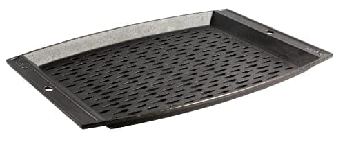 Lodge Pre-Seasoned Cast Iron Rectangle Grill Topper, 15-Inch