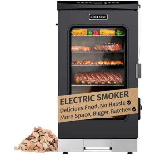 EAST OAK 30-Inch Electric Smoker with Window and Probe (EKESPR30)