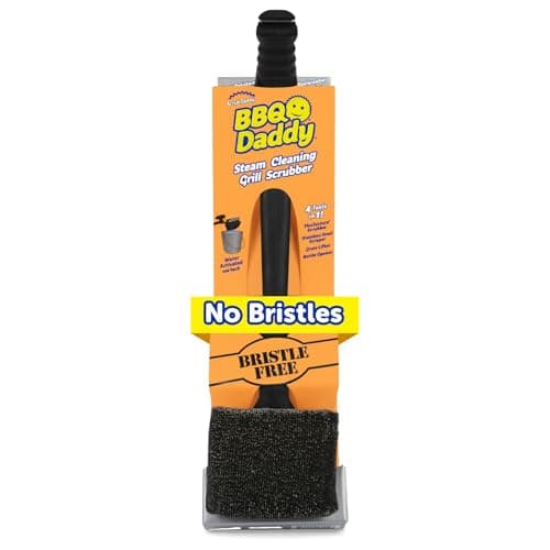 Scrub Daddy BBQ Daddy Grill Brush with Steel Scraper