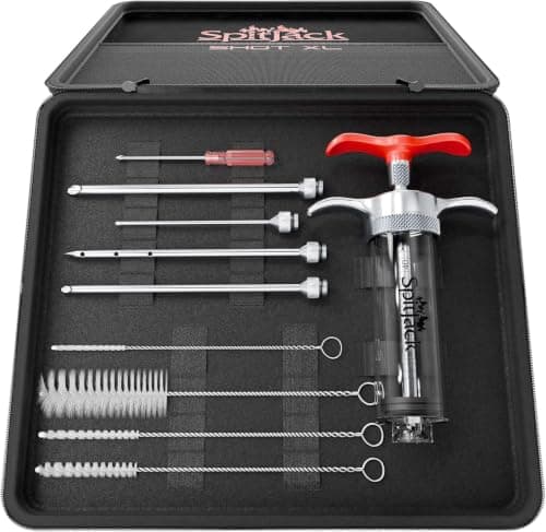 SpitJack SHOT XL MJ150 Marinade Injector, 70 ml, 4 Needles