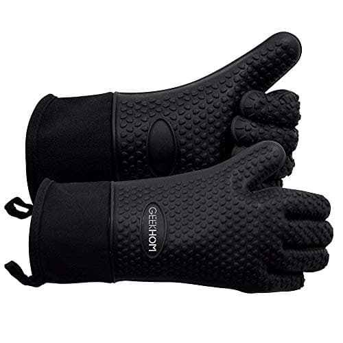 GEEKHOM Silicone Waterproof Grilling Gloves