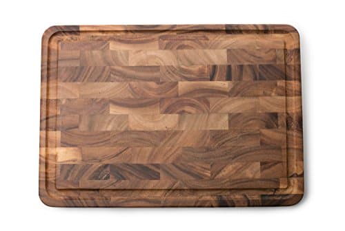 Ironwood Gourmet Charleston End Grain Board with Channel, 20 x 14 in