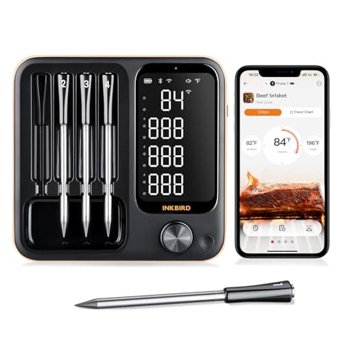 INKBIRD WiFi 4-Probe Thermometer with Standalone Base