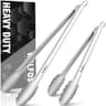 Walfos 600°F Locking Kitchen Tongs (Set of 2)