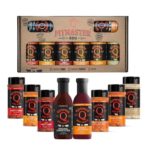 Kosmos Q BBQ Pitmaster Gift Set (8-Flavor Sauce & Rub Pack)