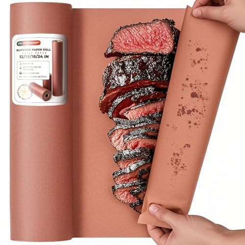 PH PERKHOMY Pink Butcher Paper Roll, 18 in x 200 ft