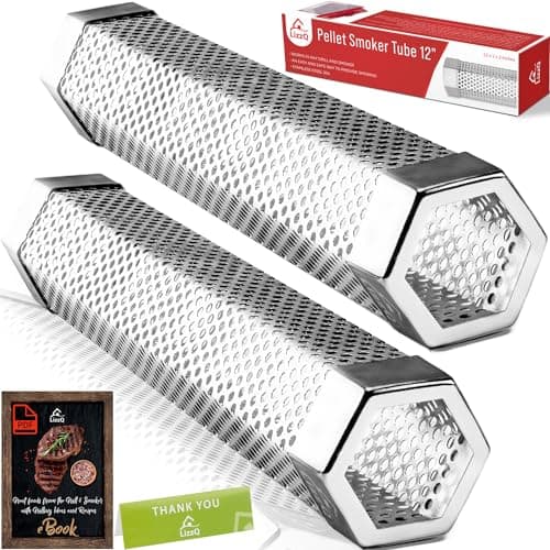 LIZZQ 12-Inch Pellet Smoker Tube (2-Pack)