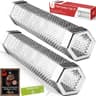 LIZZQ 12-Inch Pellet Smoker Tube (2-Pack)