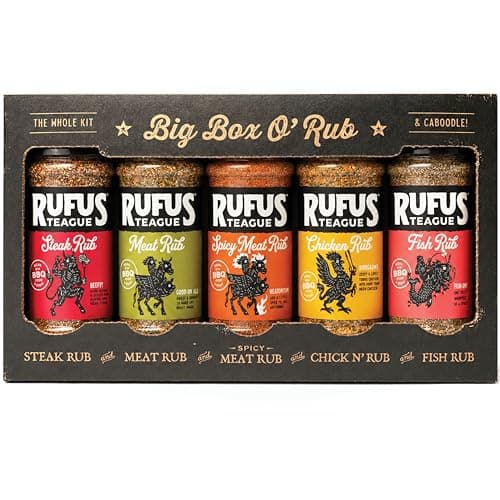 Rufus Teague Big Box O' Rubs 5-Flavor Spice Set