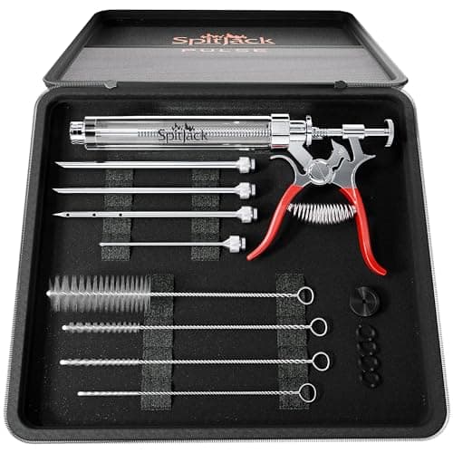 SpitJack PULSE Meat Injector Gun, 50 ml, 4 Needles