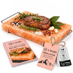 UMAID Himalayan Salt Cooking Block with Tray