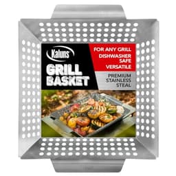 Kaluns Heavy Duty Stainless Steel Vegetable Grill Basket