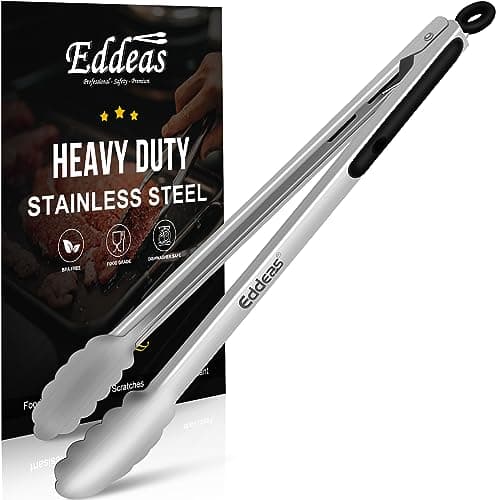 Eddeas 17-Inch Extra-Long 600°F Grill Tongs