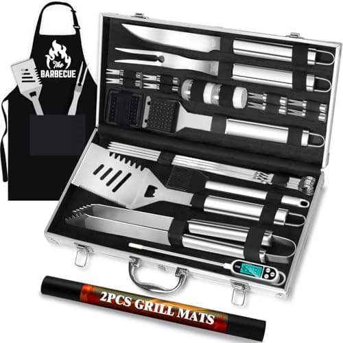 ROMANTICIST 26-Piece BBQ Set in Aluminum Case